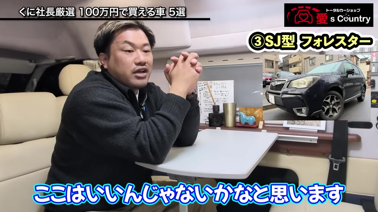 3台目のスバル・フォレスターSJ型を紹介するくに社長