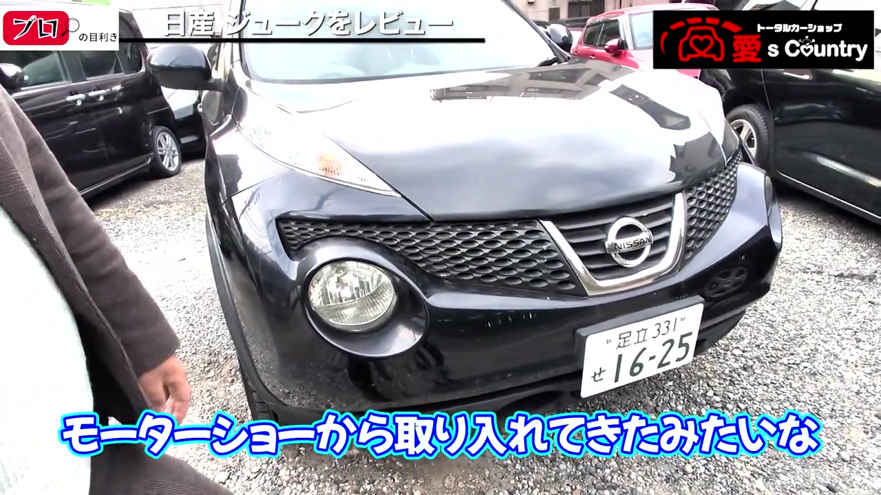日産ジュークの特徴的なフロントフェイスと2段式ライト