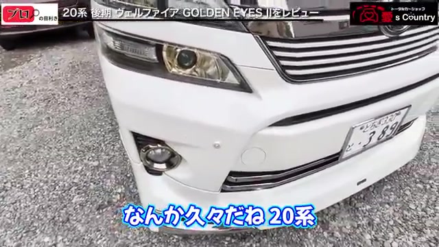 20系後期ヴェルファイア ゴールデンアイズⅡのフロントフェイス